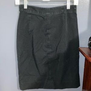 Gap Black Denim Pencil Skirt